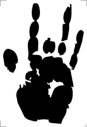 Jerry Garcia handprint
